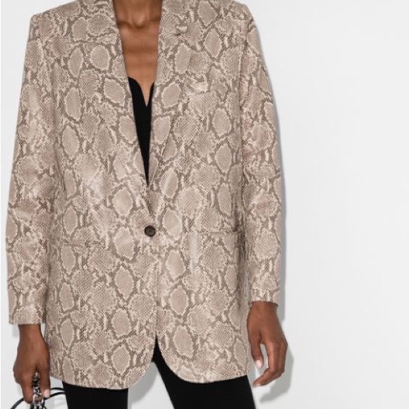 Magda Butrym Jackets & Blazers - Leather Snake printed blazer, worn once